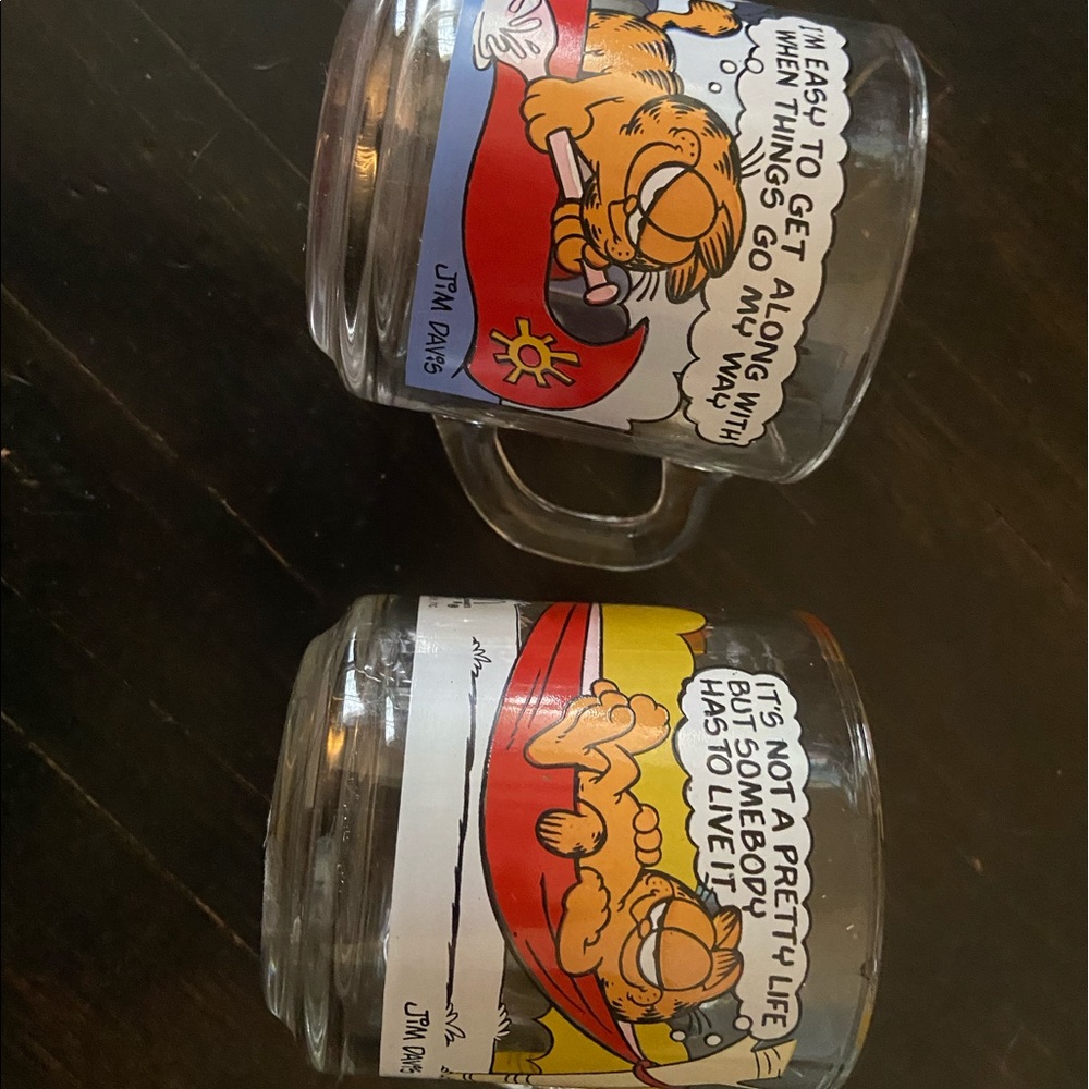 Vintage Garfield McDonald’s glass mugs